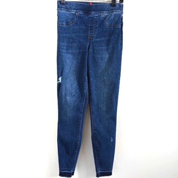 SPANX Distressed Ankle Skinny Jeans S - Picture 7 of 16
